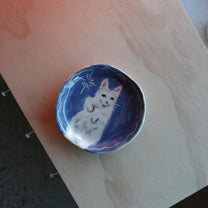 cat in blue