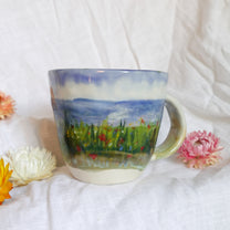 flower field mug