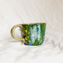 in the garden. teacup