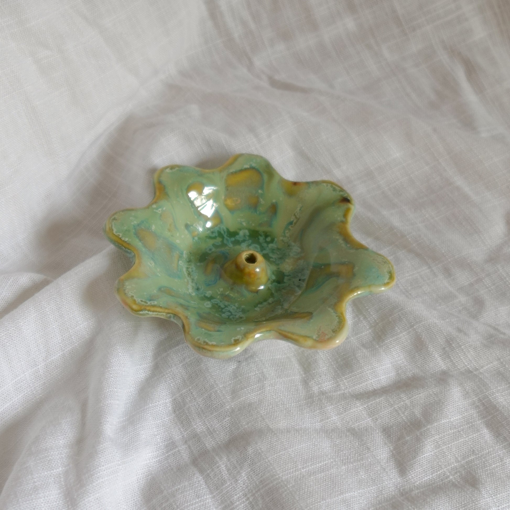 pistachio butter. incense holder