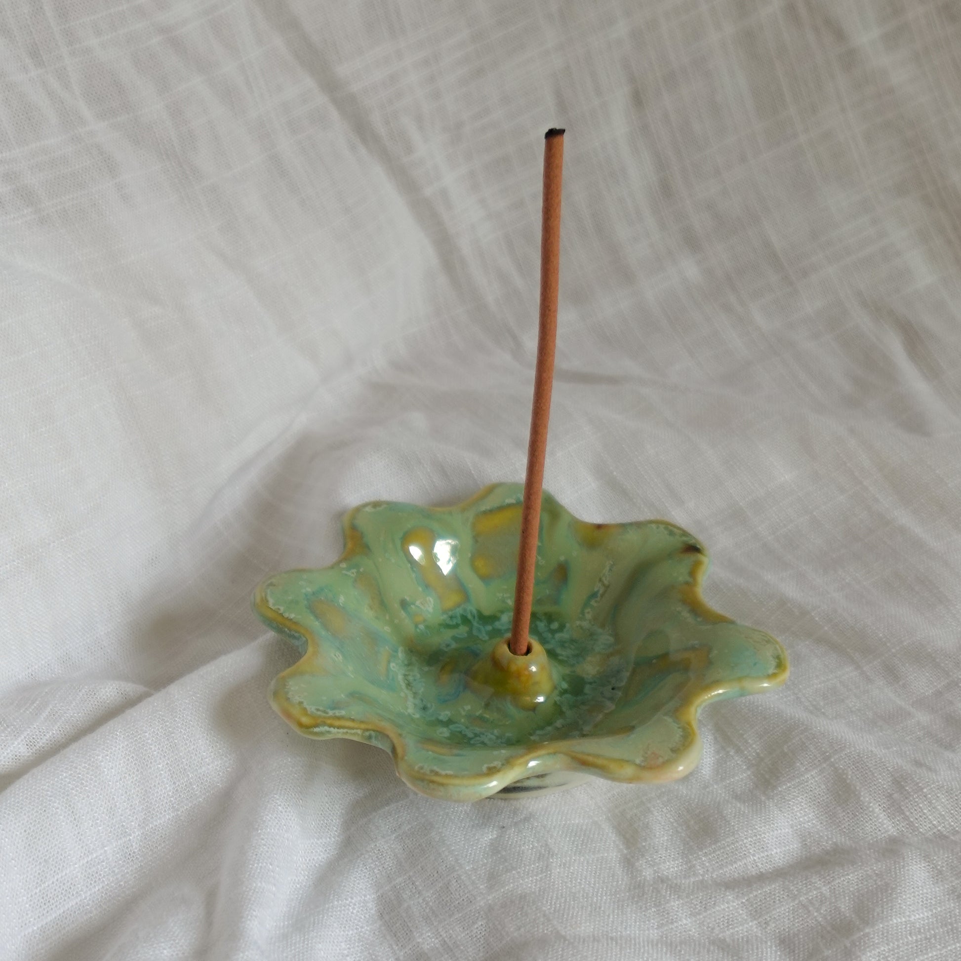 pistachio butter. incense holder