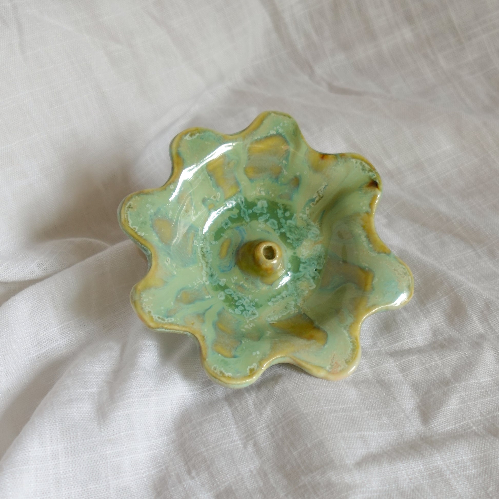 pistachio butter. incense holder