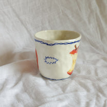 apple juice. cup