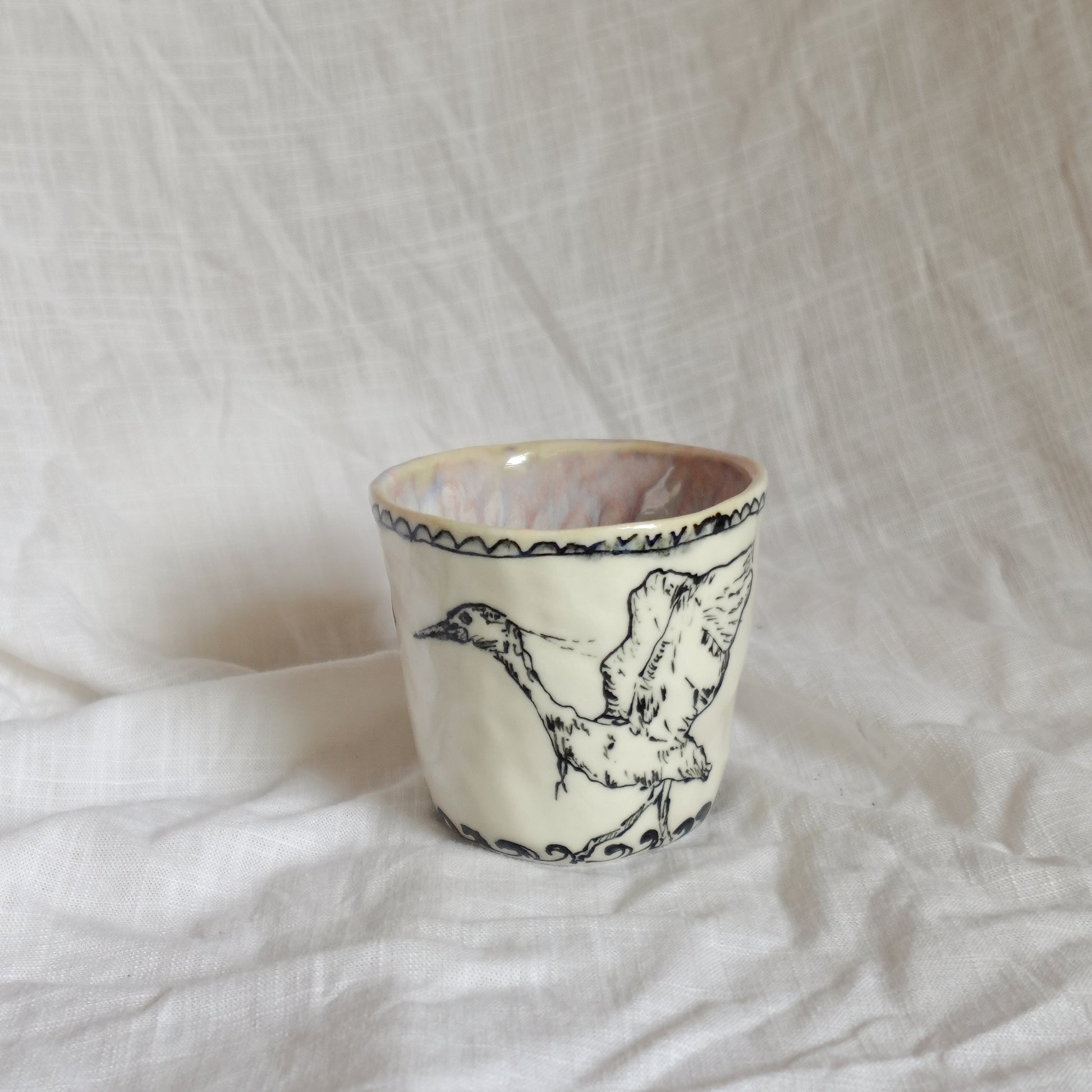 gone flying. cup