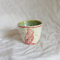 gungurru and parrot. cup