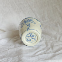a blue walk. cup