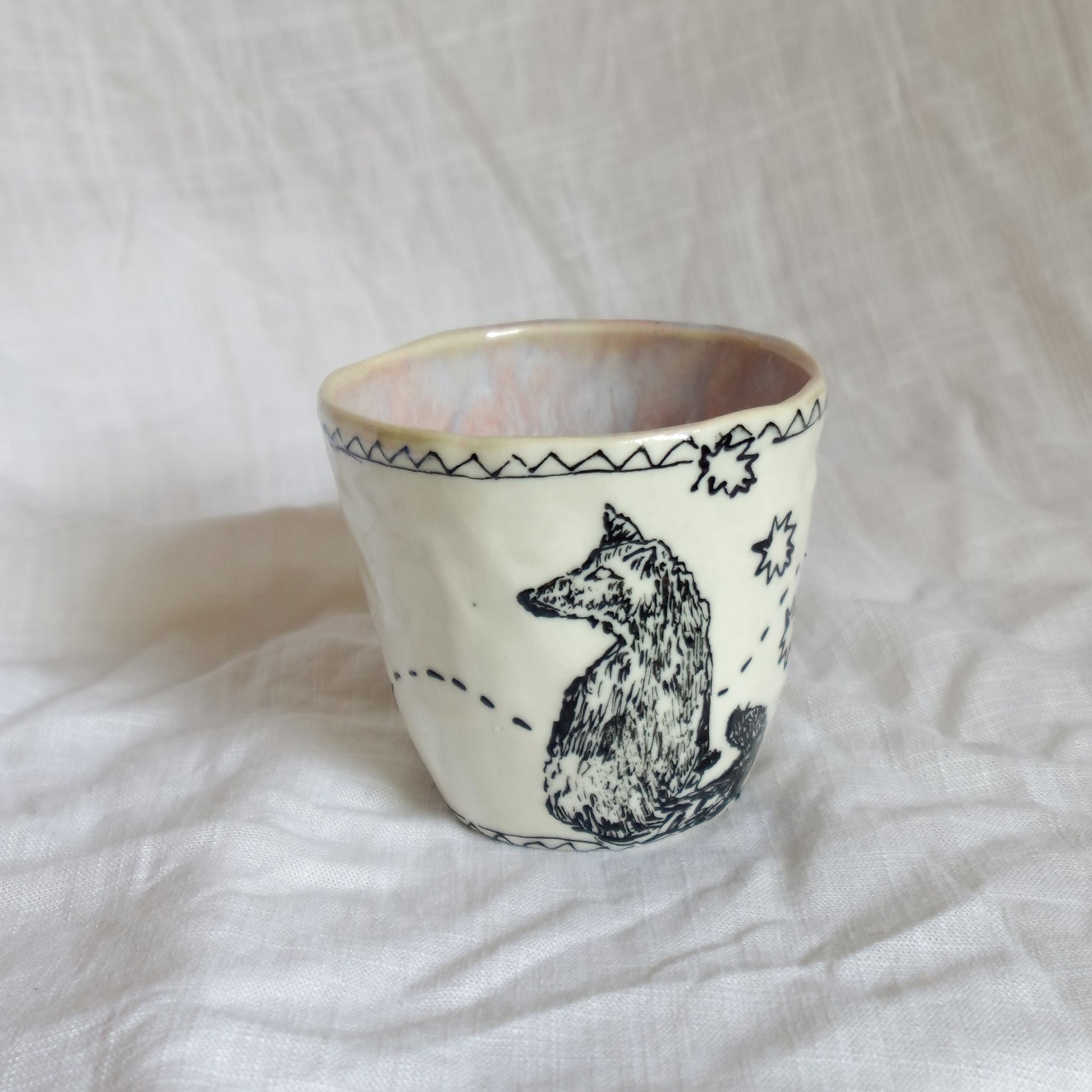 the fox and iris. cup