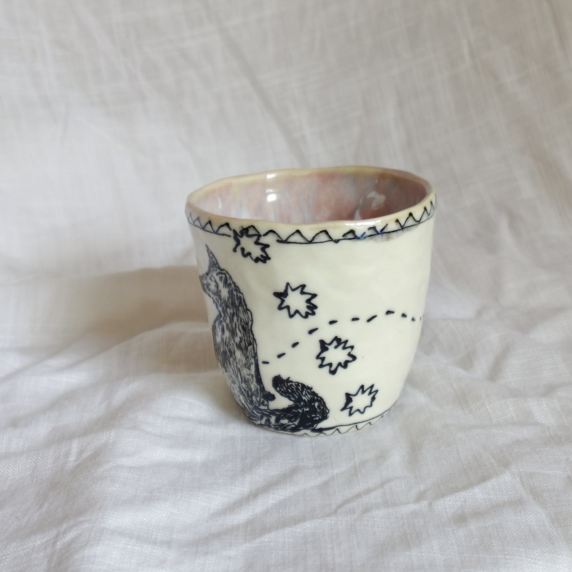 the fox and iris. cup