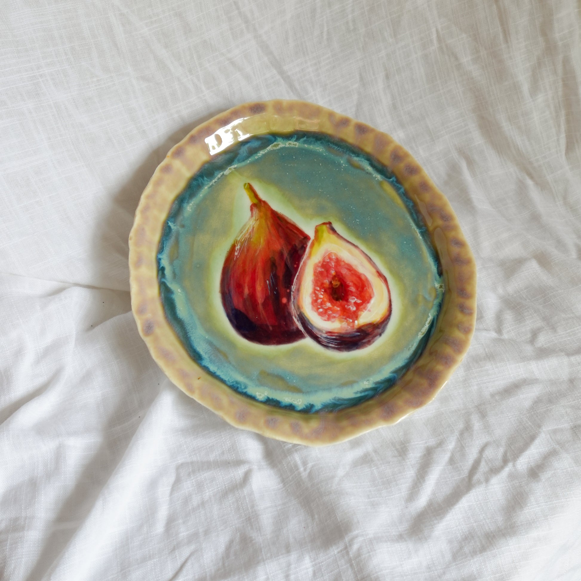 the sweetest figs in the world. plate