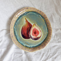the sweetest figs in the world. plate