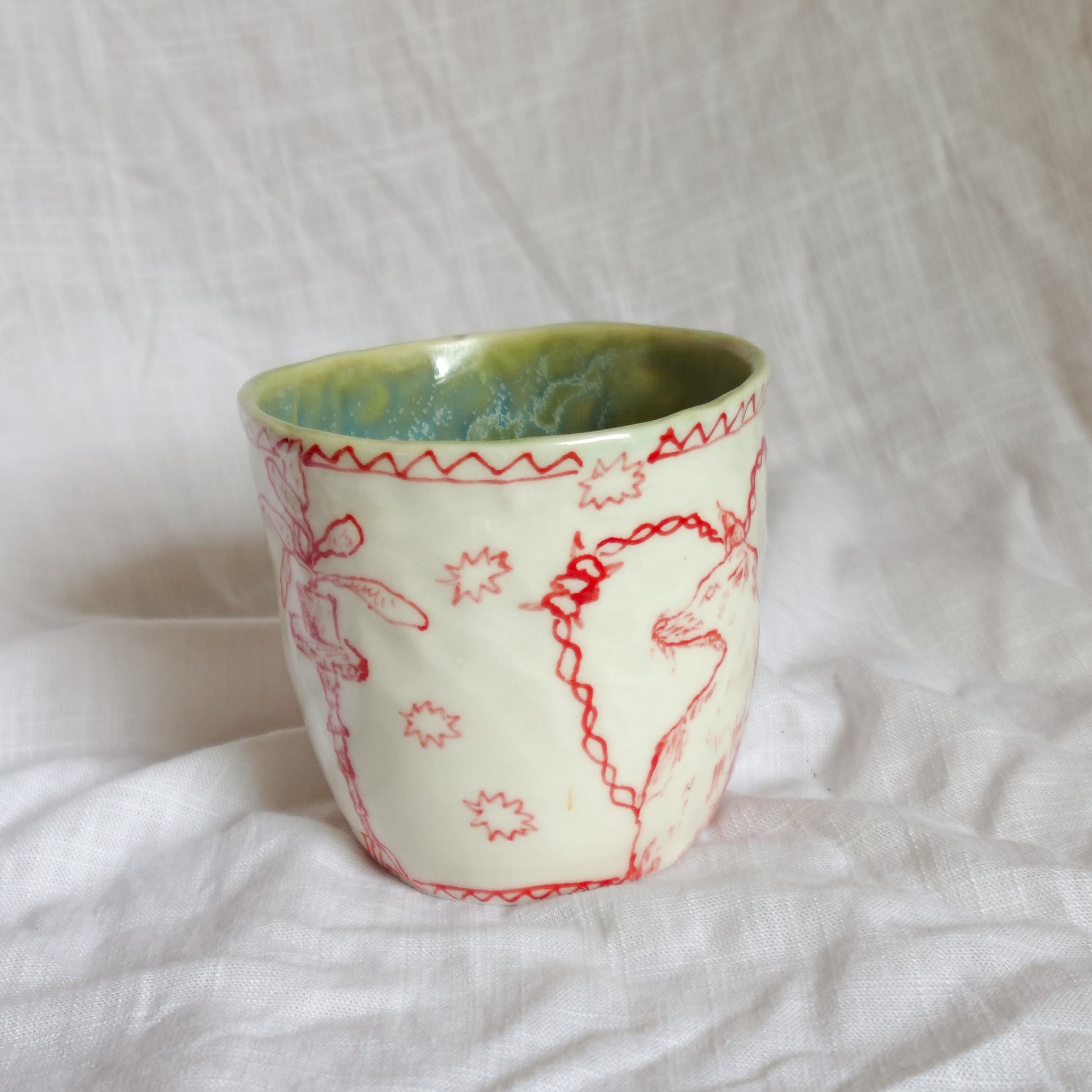 catch the hand. mug
