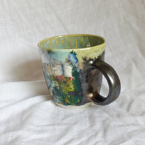 through the field. mug