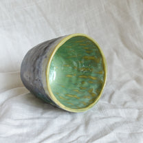 through the field. mug