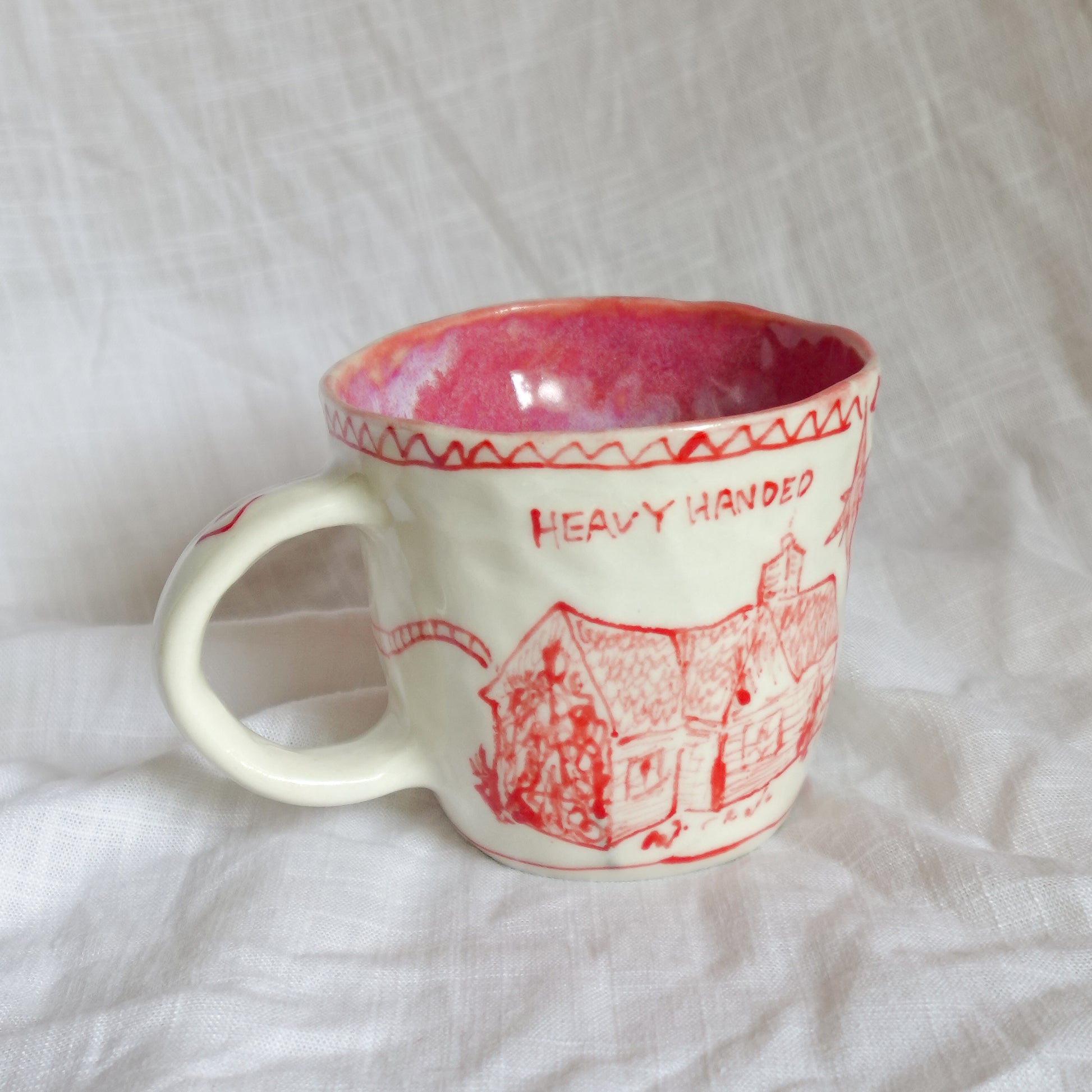 heavy handed // soft touch. mug