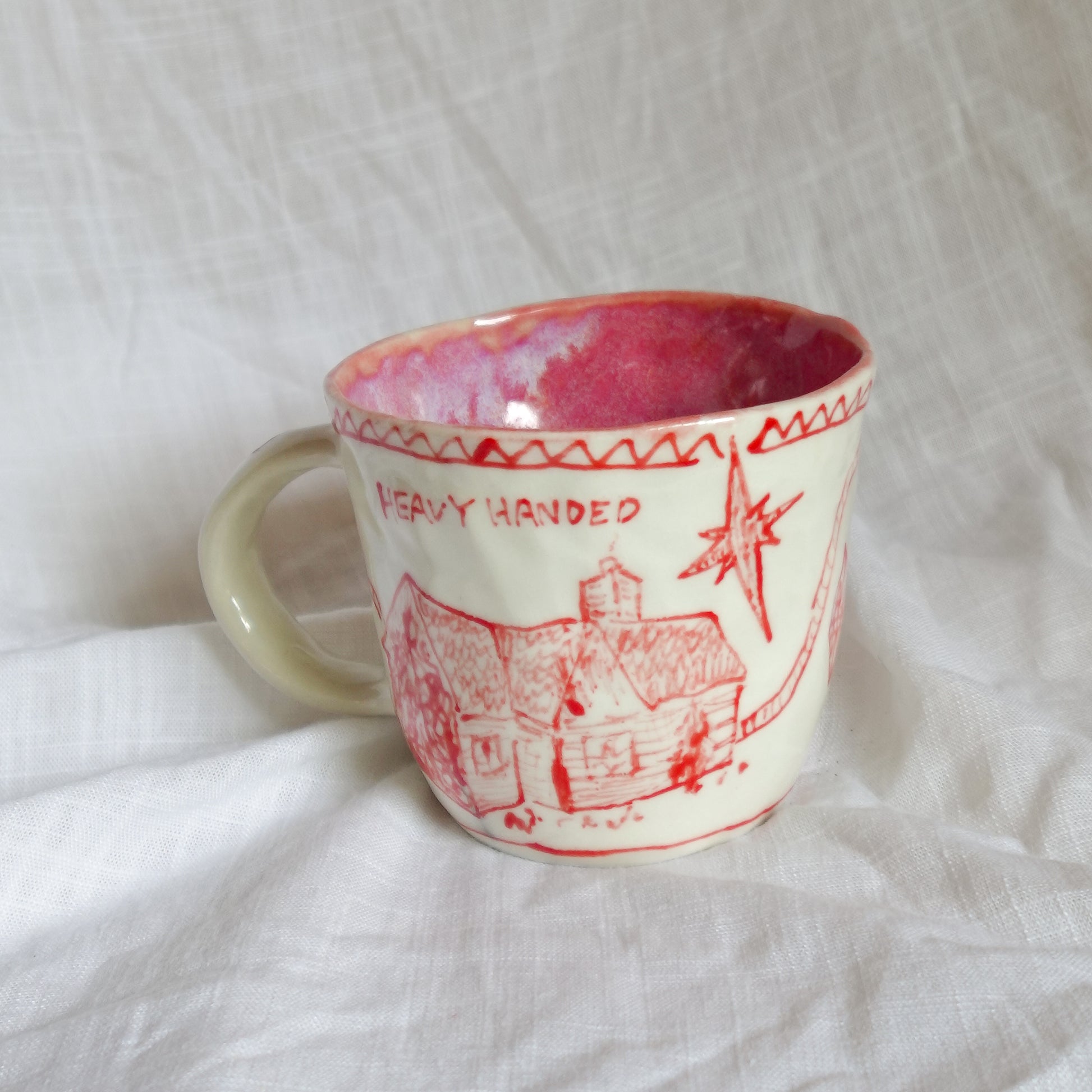 heavy handed // soft touch. mug