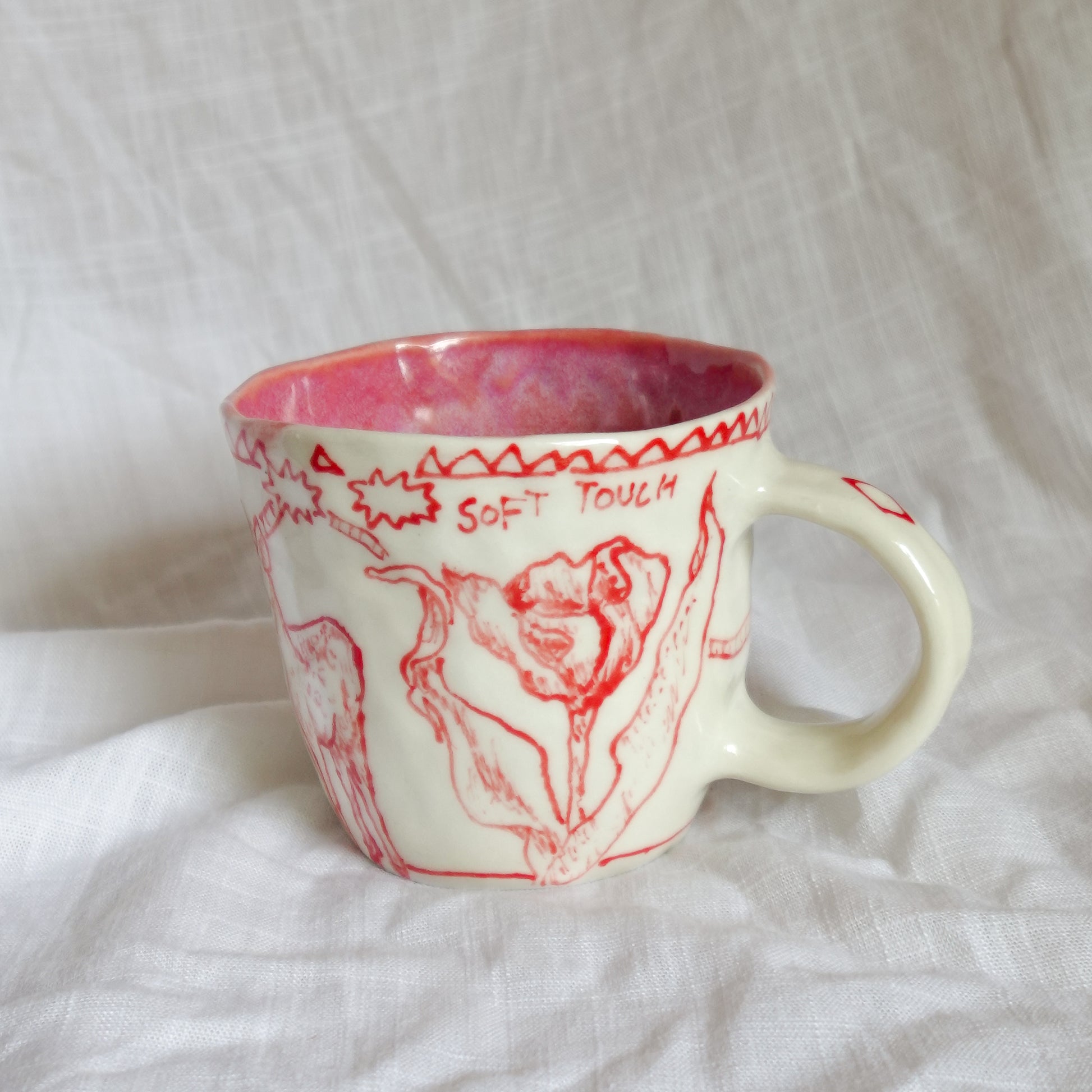 heavy handed // soft touch. mug