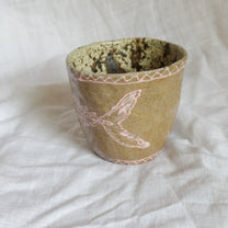 pink fish. cup