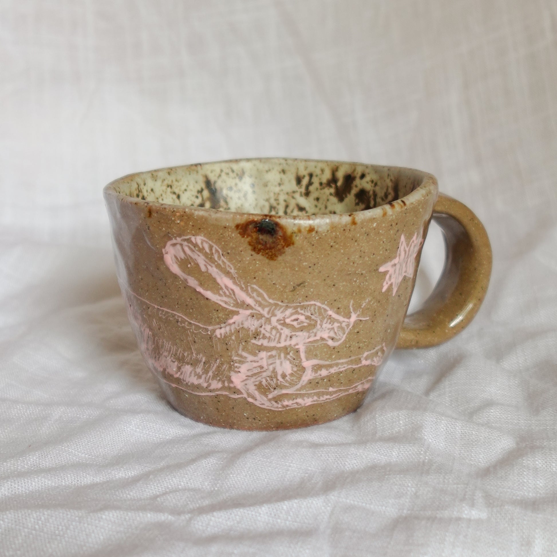 wood hare. mug
