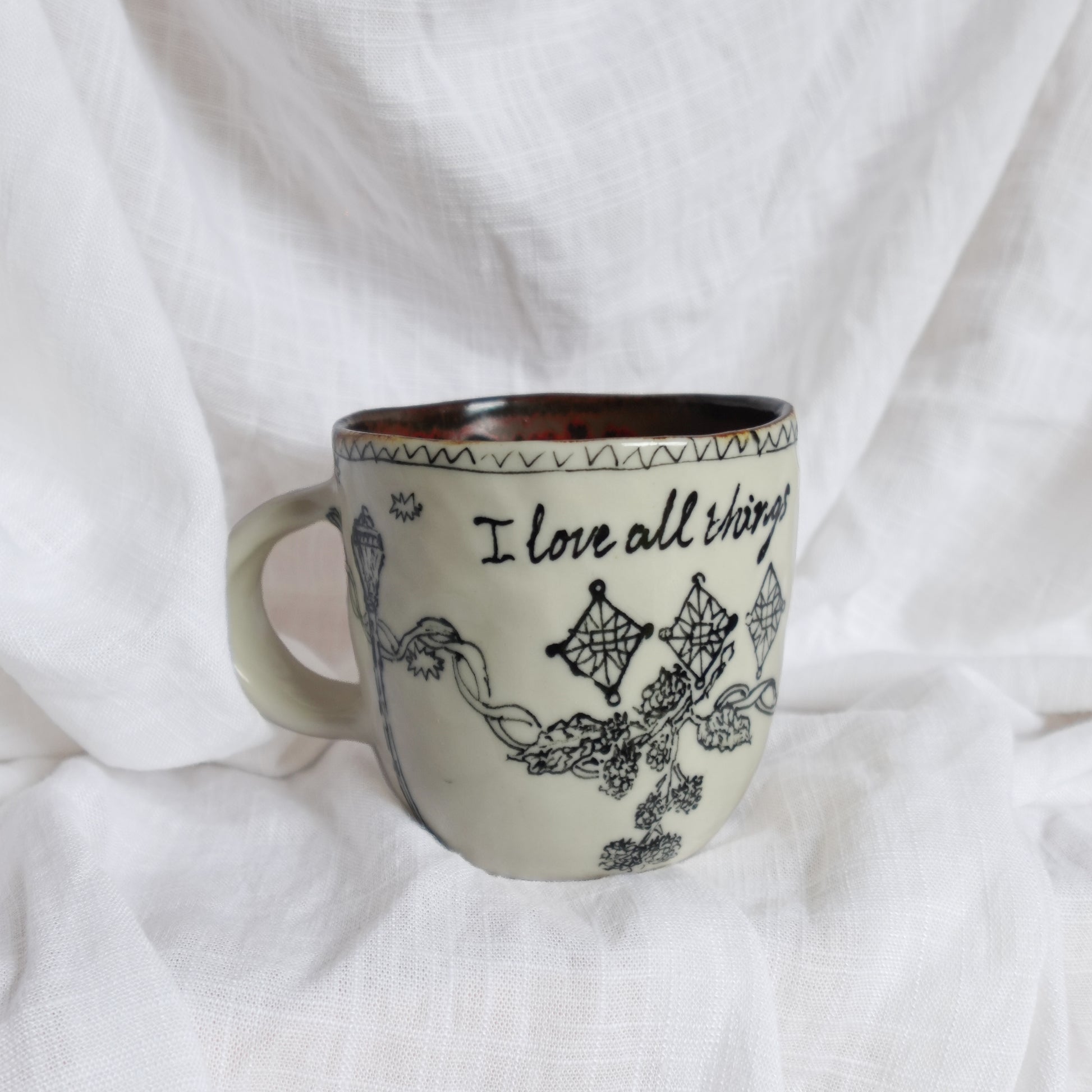 i love all things. mug