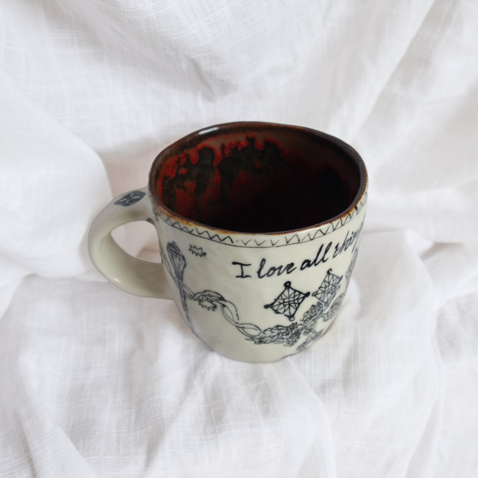 i love all things. mug