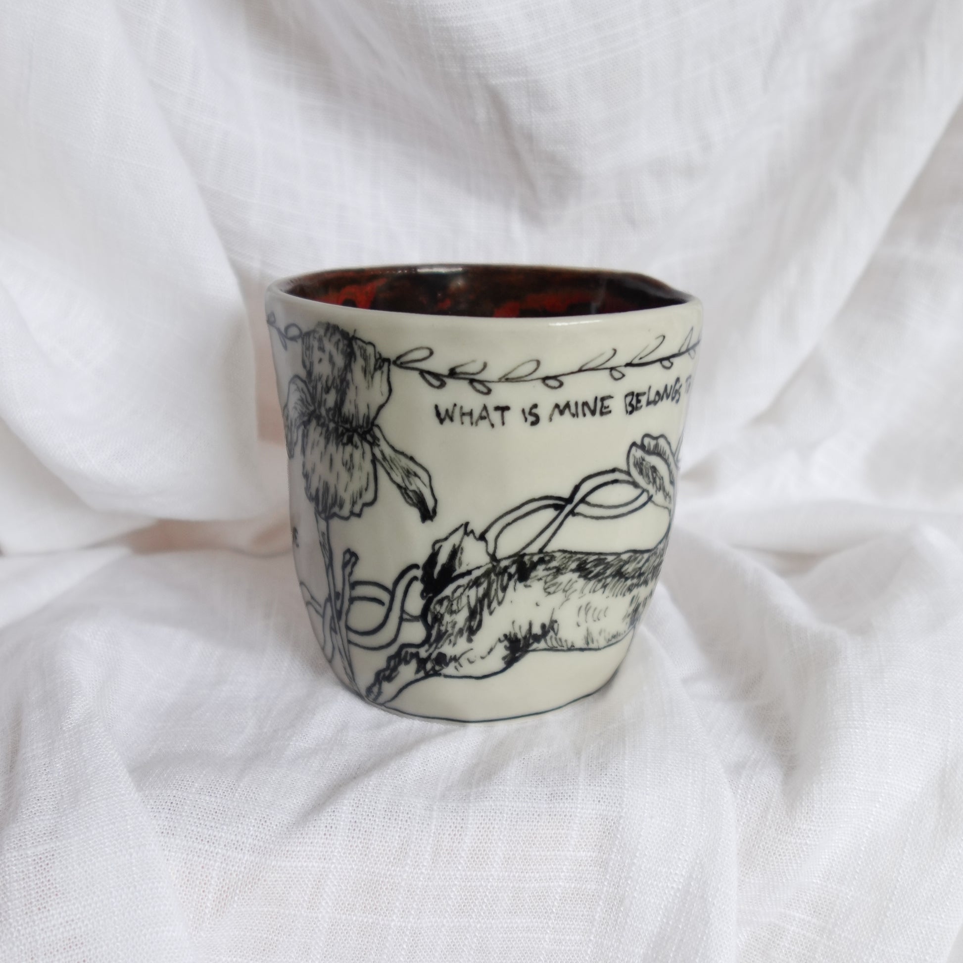what is mine belongs to all. mug