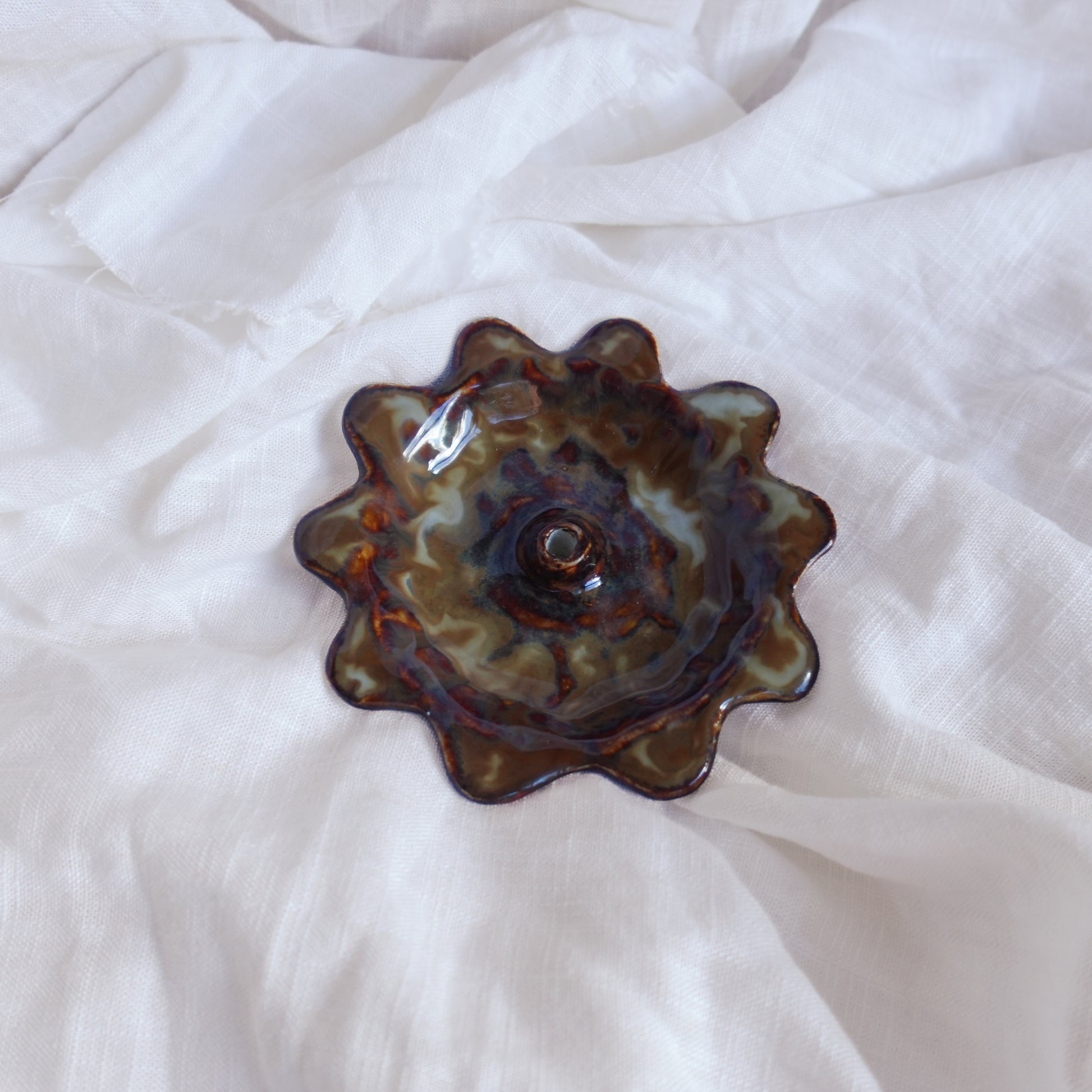 just a splash of milk. incense holder