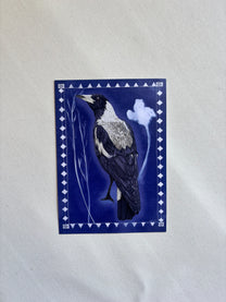 magpie postcard
