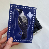 magpie postcard