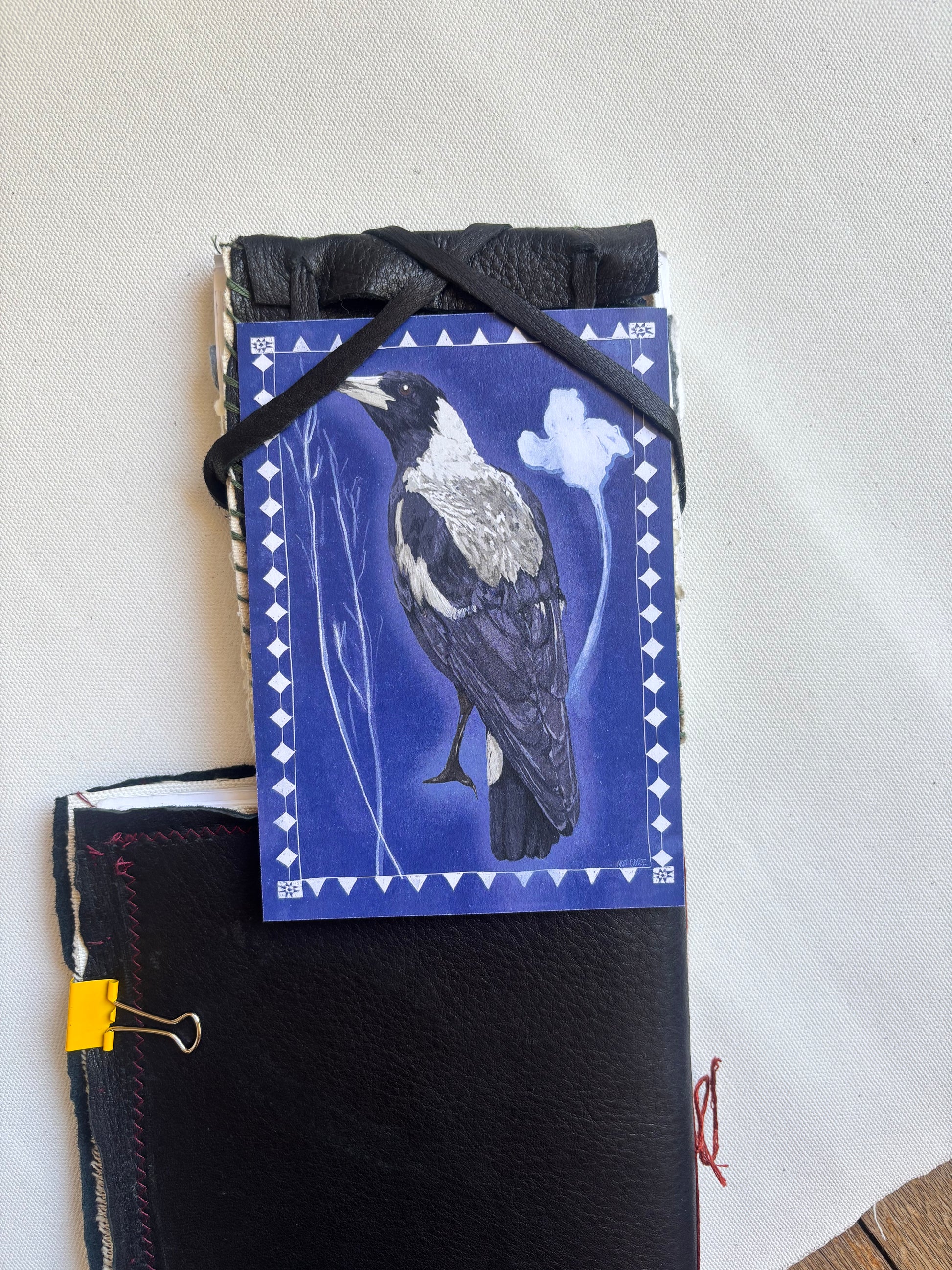 magpie postcard