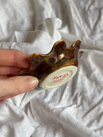 coulis and mint cream. incense holder